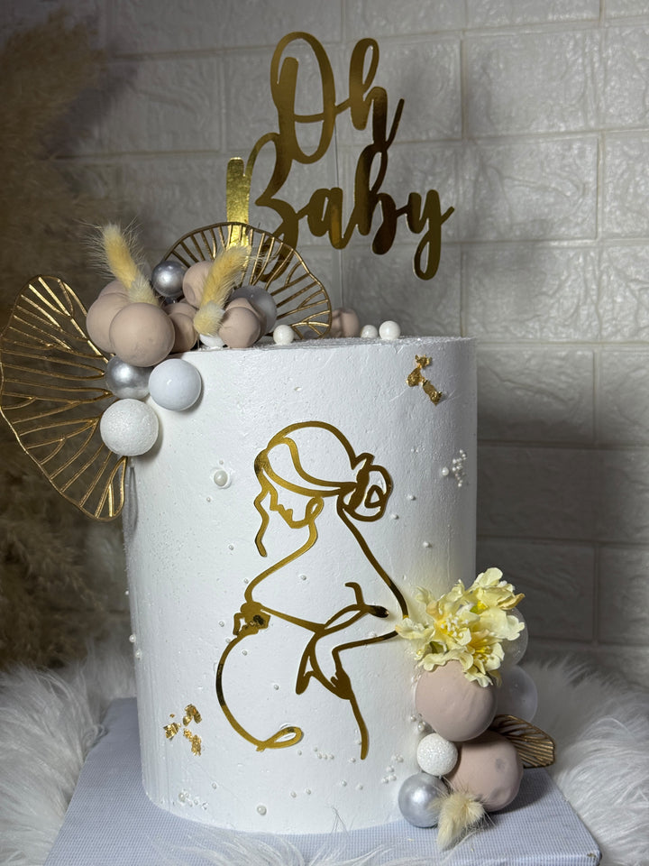 6-Inch Three-Layer BabyShower Cake